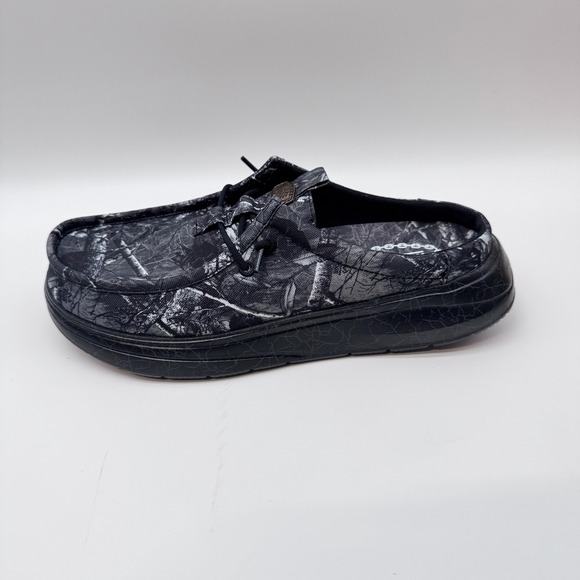 Hey Dude Jelly Roll Wally Comf Slip Black Camo Mens Loafers 45751-0DQ Size 9 main image 6